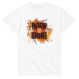 Born to Shine Unisex Crewneck T-shirt Gildan® 5000 White – WEAR YOUR CULTURE