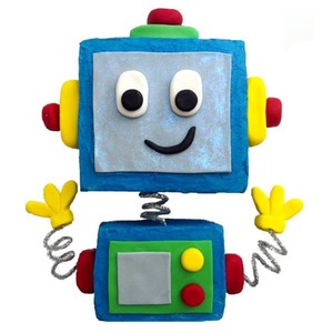 Robot Birthday DIY Cake Kit Cake 2 The Rescue