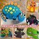 Dinosaur and Dragons Cake Template Bundle Step by Step Guide