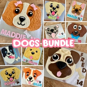 Dog Cake Template Bundle 10 Easy Bake Tutorials Great Value