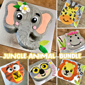 Jungle Cake Template Bundle Step by Step Tutorials Great Value