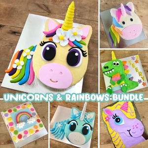 Unicorn Cake Template Bundle Step by Step Guide Great Value