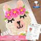 Cute Llama Cake Printable Template Decorating Tutorial Fiesta