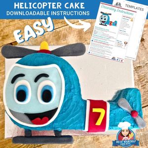 Helicopter Cake Printable Template Easy Decorating Tutorial