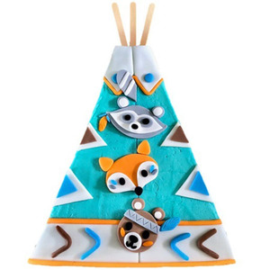 Wild One or Born to be Wild DIY Tepee Cake Kit Cake 2 The Rescue