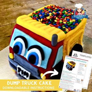 Dump Truck Cake Printable Template Easy Decorating Tutorial