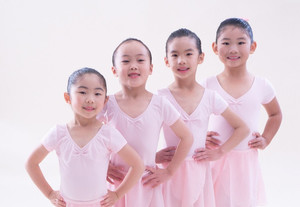 Products: Ballet unifrom_Pink Preprimary and Primary kids leotard 粉色体操服 WE DANCE SCHOOL