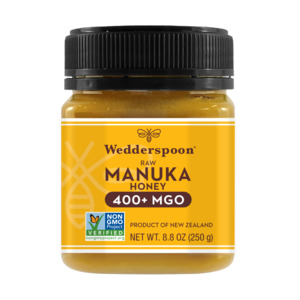 Mgo Rated Manuka Honey: Raw Monofloral Manuka Honey 400+ MGO, 250g