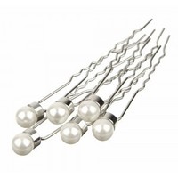 PEARL HAIR PINS - Pkt of 6