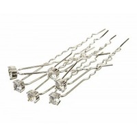 ZIRCONIA HAIR PINS - Pkt of 6