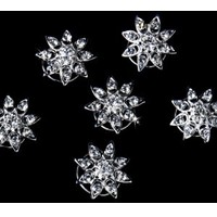 Products: SILVER CLEAR STARBURST TWIST-INS - Pkt 6