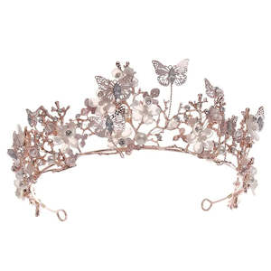Tiara: Whimsical Butterfly Garden Crystal Tiara