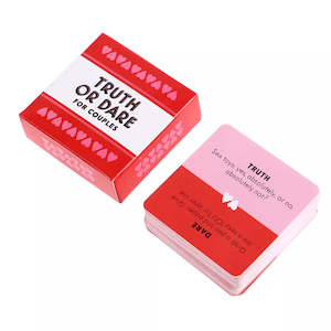 Card Game: Love & Adventure: 51-Piece Mini Truth or Dare Cards Game for Couples (R18)