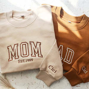 Custom Embroidered Milestone Sweatshirt – Names, Title & Est. Year