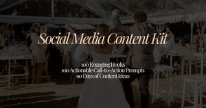 Social Media Content Kit Wedding Training Hub