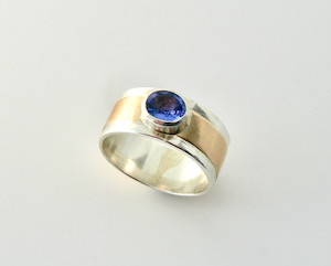 Products: Tanzanite Silver & Gold Ring weebleworksjase