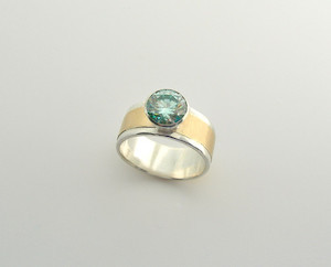 Moissanite Silver & Gold Ring weebleworksjase