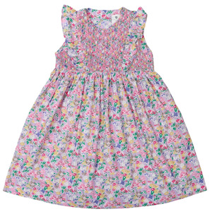 Clothes: Hand Smocked Floral Dress