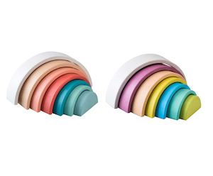 Toy: Wooden Rainbow Stacking Toy