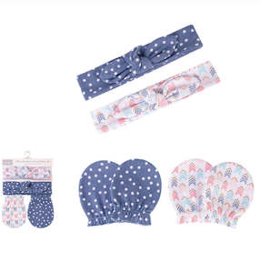 Clothes: Headband and Scratch Mitten Set