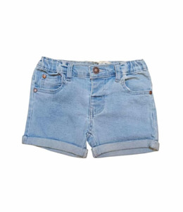 Aster & Oak Light Wash Denim Short