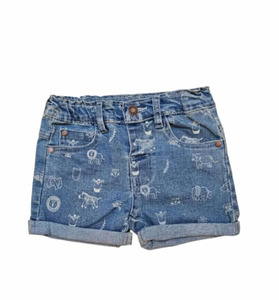 Clothes: Aster & Oak Mid Denim Safari Print Shorts