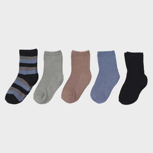 Korango Assorted Ribbed Socks 5 Pack