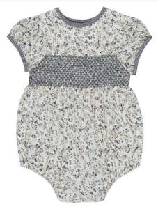 Clothes: Arthur Ave neutral love floral smock playsuit