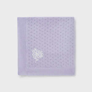 Aster & Oak Lavender Knit Blanket