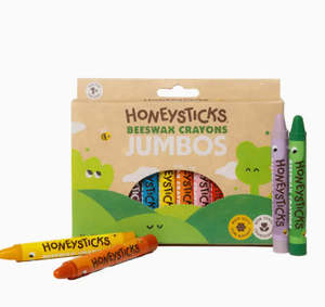 Schooltime: Honeysticks Beeswax Crayons Jumbos 12pk