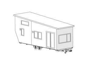 Products: Kevin - Tiny House Plans - Wee Make Change Tiny House / Cabin Trailers & Design NZ