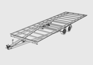 Tiny House Trailer Plans - Dee 7.8 x 3 - Wee Make Change Tiny House / Cabin Trai&hellip;