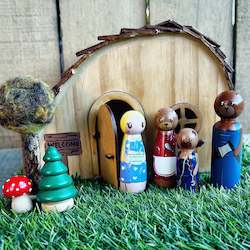 Character Pegs: Large Cottage fairytale sets