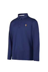 Lion: Long Sleeve Performance Polo – Imperial Blue | Lion Collection