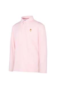 Long Sleeve Performance Polo – Blush Pink | Lion Collection