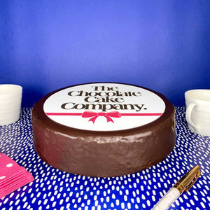 Products: Business Logo Chocolate Mud Cake