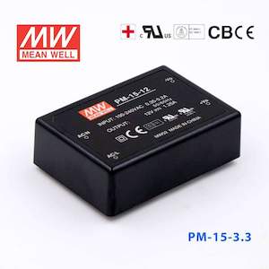 Ac Dc Power Supply: Mean Well PM-15-3.3 Power Supply 15W 3.3V