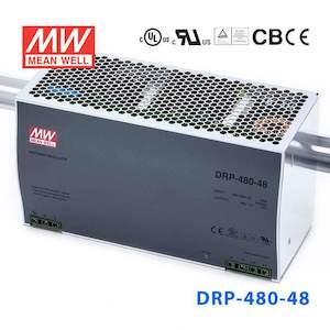 Din Rail: Mean Well DRP-480-48 AC-DC Industrial DIN rail power supply 480W