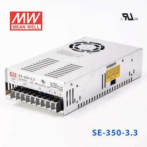 Enclosed Screw Terminal: Mean Well SE-350-3.3 Power Supply 198W 3.3V