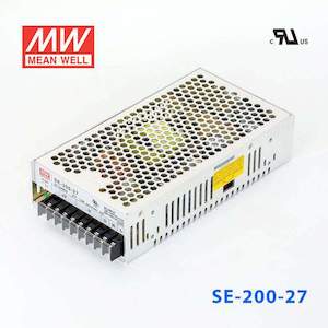 Enclosed Screw Terminal: Mean Well SE-200-27 Power Supply 200W 27V