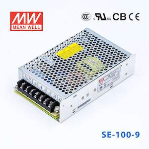 Enclosed Screw Terminal: Mean Well SE-100-9 Power Supply 100W 9V