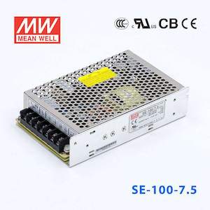 Enclosed Screw Terminal: Mean Well SE-100-7.5 Power Supply 100W 7.5V