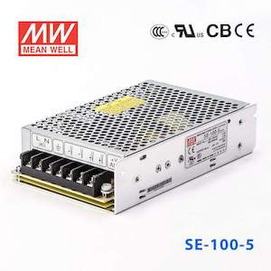 Enclosed Screw Terminal: Mean Well SE-100-5 Power Supply 100W 5V