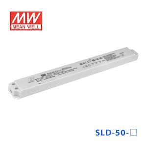 Constant Voltage: Mean Well SLD-50-12 Linear LED Driver 50.4W 12V 4200mA - Slim