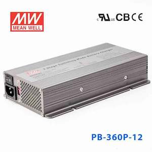 Battery Charger: Mean Well PB-360P-12 Battery Chargers 360W 14.4V 24.3A - 3 Stage W/PFC
