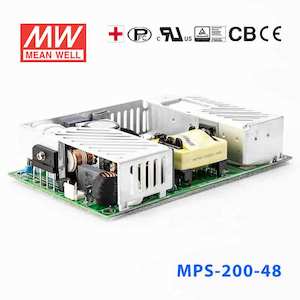 48v: Mean Well MPS-200-48 Power Supply 200W 48V he rated current is based on there being a fan that can provide 25CFM.