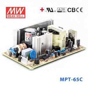 Multiple Output: Mean Well MPT-65C Power Supply 65W 5V 15V -15V