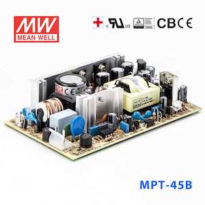 Multiple Output: Mean Well MPT-45B Power Supply 45W 5V 12V -12V