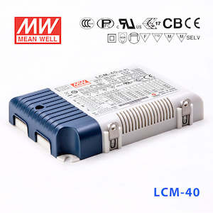 350ma: Mean Well LCM-40BLE Power Supply 42W 350mA 500mA 600mA 700mA(default) 900mA 1050mA - Casambi and Push