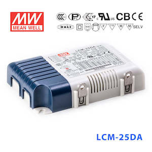 350ma: Mean Well LCM-25BLE Power Supply 25.2W 350mA 500mA 600mA 700mA(default) 900mA 1050mA - Casambi and Push